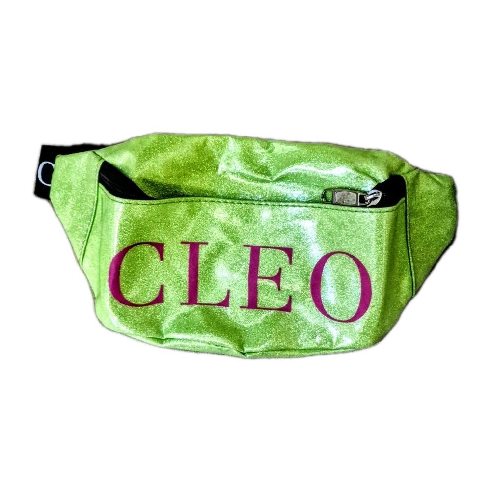CLEO Green Waist Pack Zip Closure 2 Pockets Hiking Pre-owned